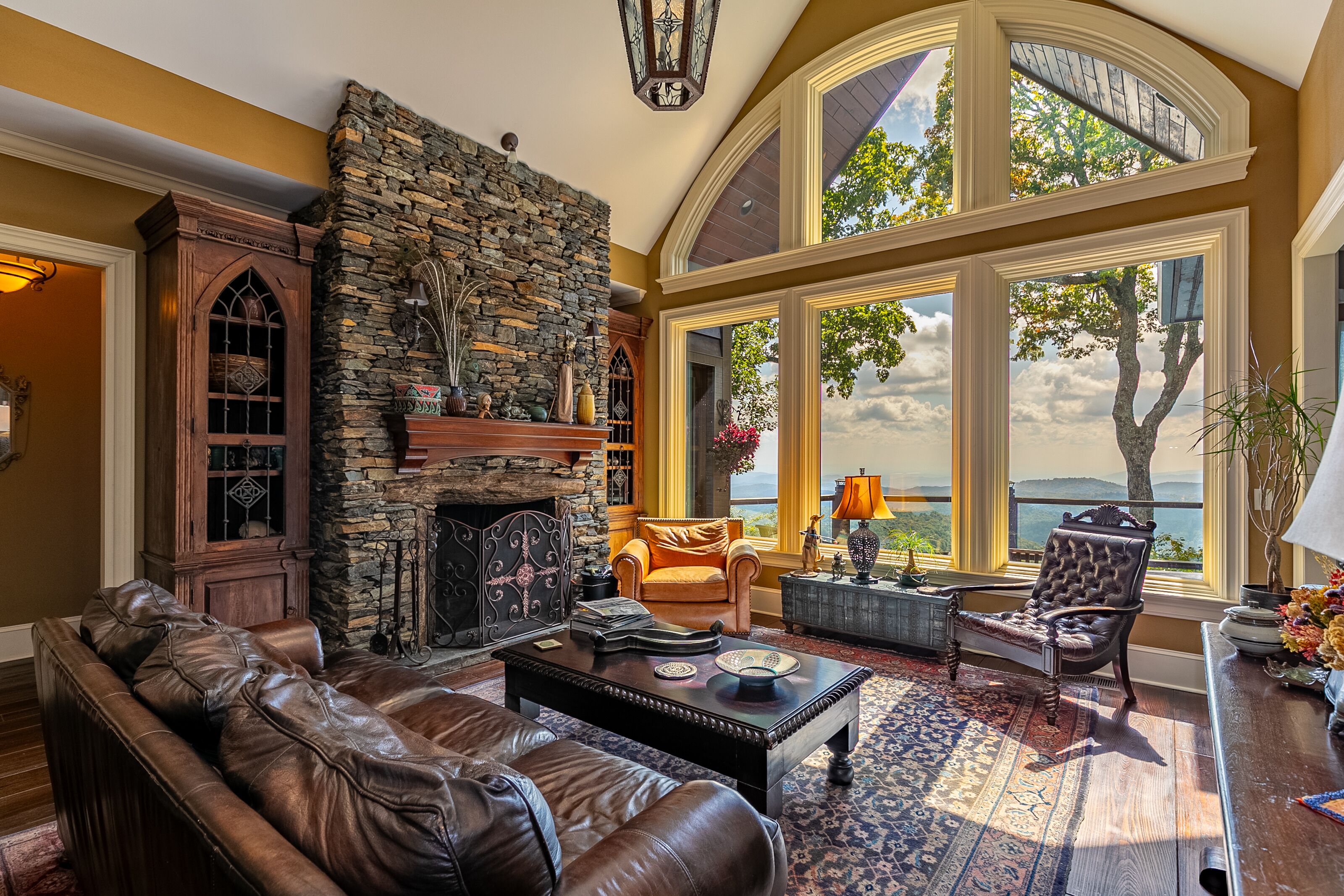 TV, fireplace, foosball