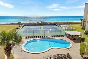 A heated pool