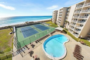 A heated pool