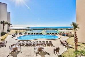 A heated pool