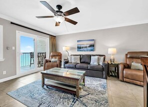 TV, DVD player, video library