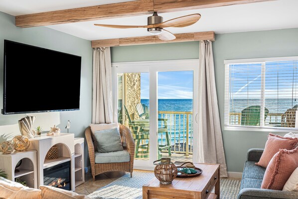 TV, DVD player, video library