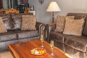TV, DVD player, books