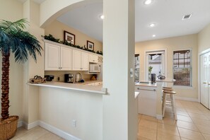 Fridge, microwave, oven, stovetop - Peaceful Shore ~ Beautiful 2BR/2 1/2BA beach house! (Gulf Shores)