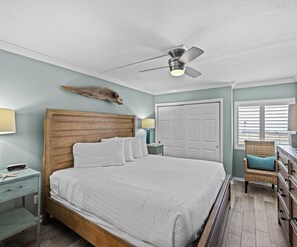 2 bedrooms, iron/ironing board, free WiFi, bed sheets - (210) Don't worry, Beach Happy! Updated Beachfront Condo w/ WD & FREE Bch Svc (Destin)