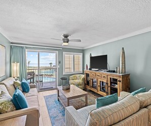 TV, DVD player, video library