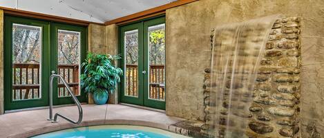 Indoor pool, a heated pool