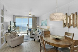 TV, DVD player, books