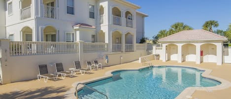 A heated pool