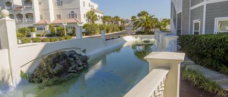 A heated pool