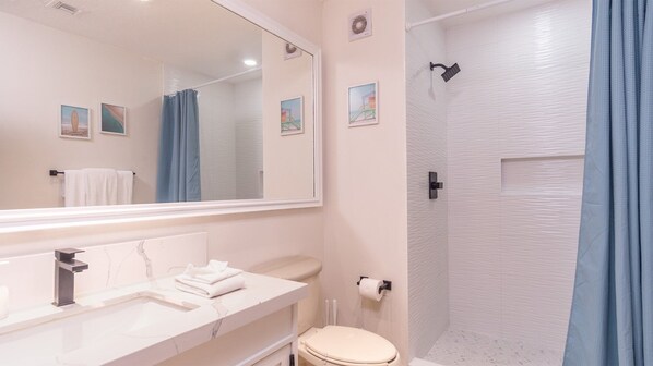 Hall bathroom.