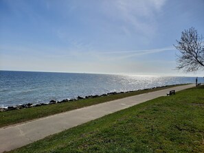 Vlak bij het strand