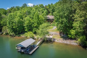 Exterior - Lake James Retreat: Large Private Lakefront Home (nebo)