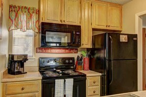 Microwave, oven, stovetop, dishwasher