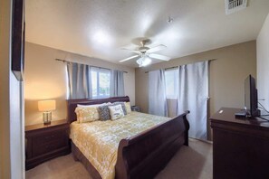 2 bedrooms, iron/ironing board, free WiFi, bed sheets