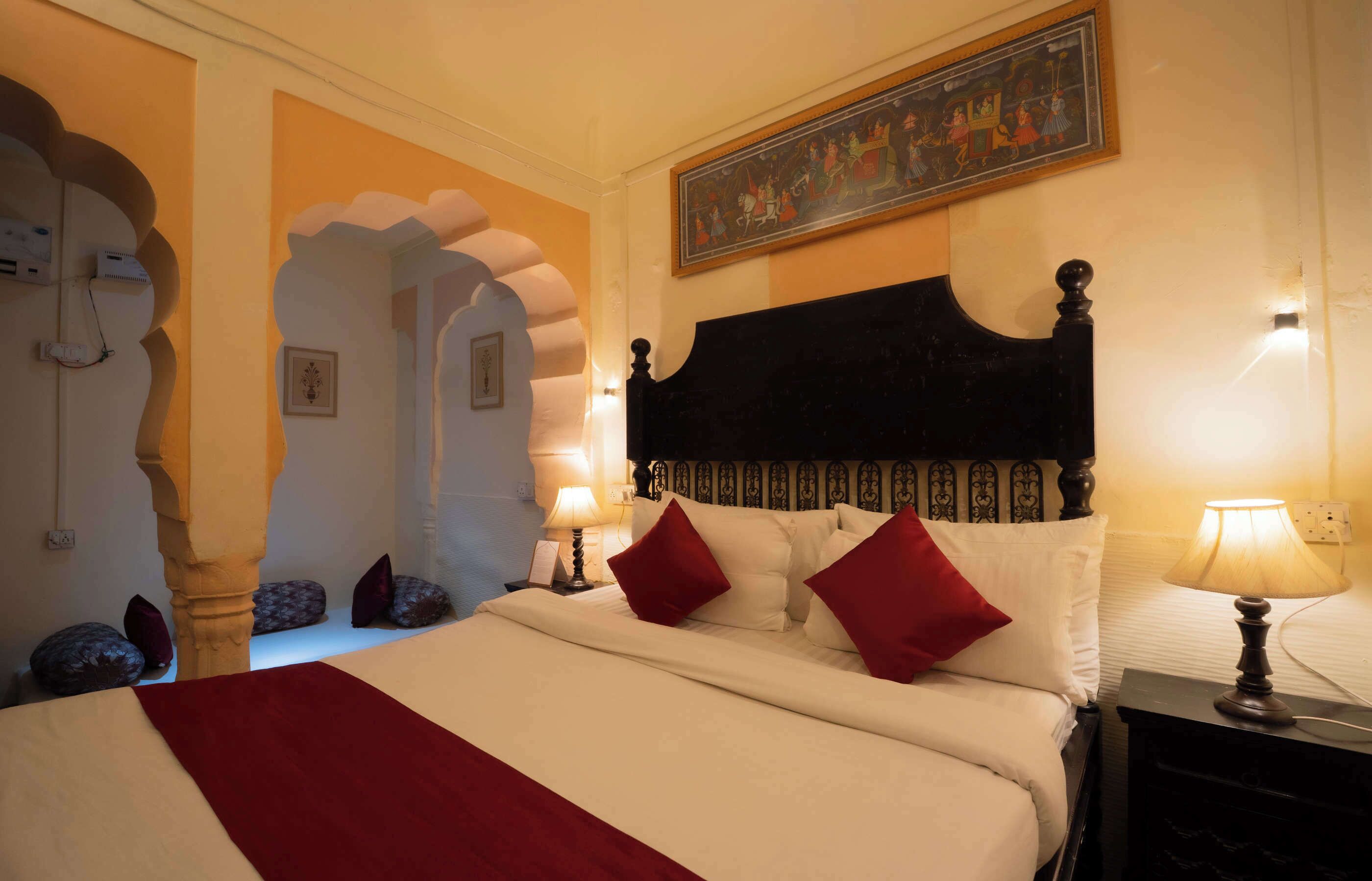 Habitación (Yuvraj Suite) | 1 habitación, escritorio, wifi gratis y ropa de cama 