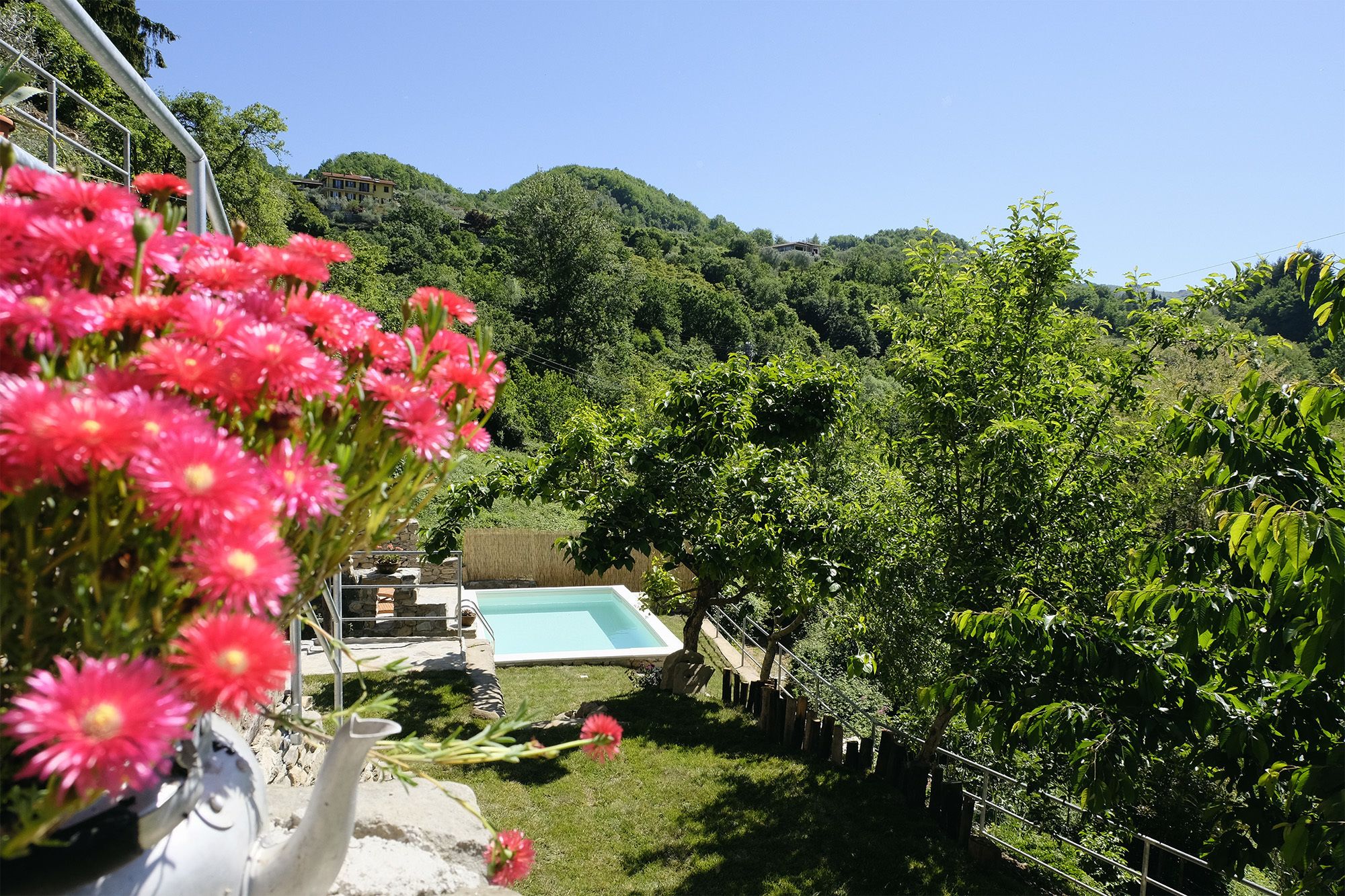 Blick von der Unterkunft