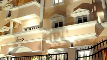 Front of property – evening/night