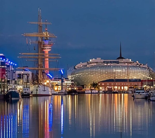 Vue sur la ville depuis l’hébergement