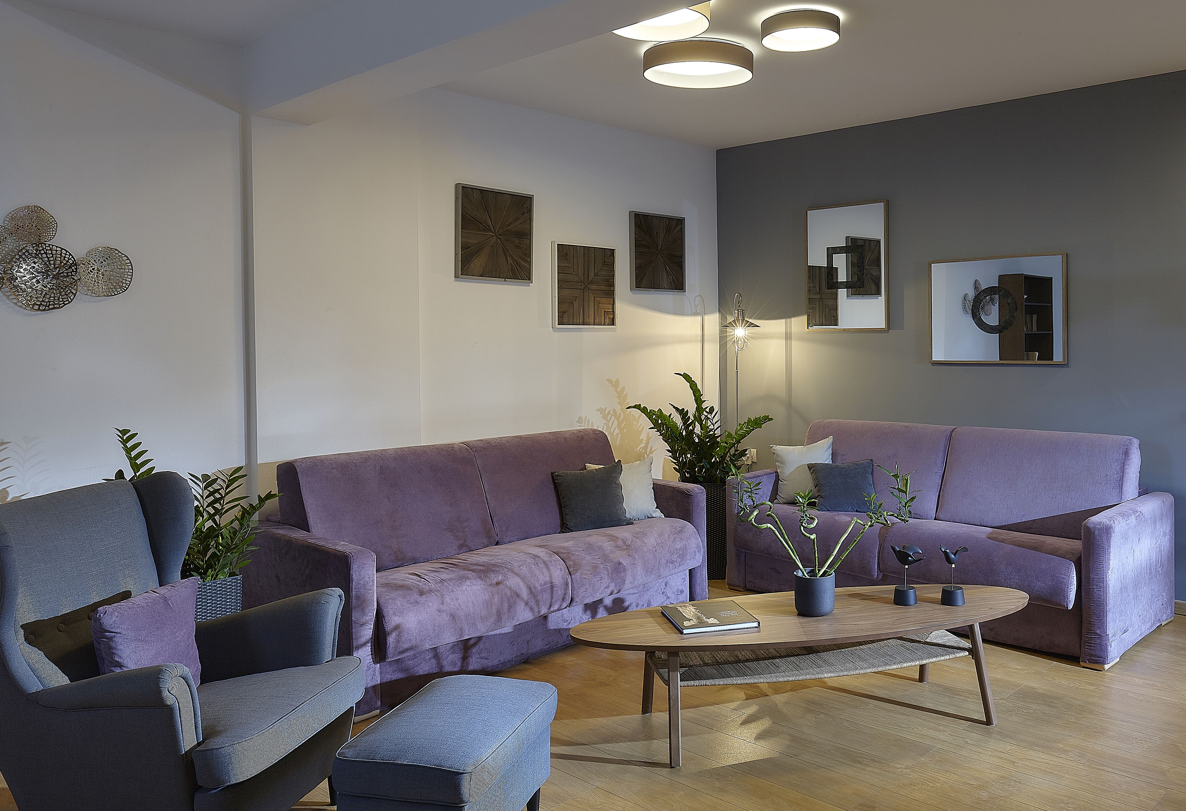 Sitteområde i lobbyen