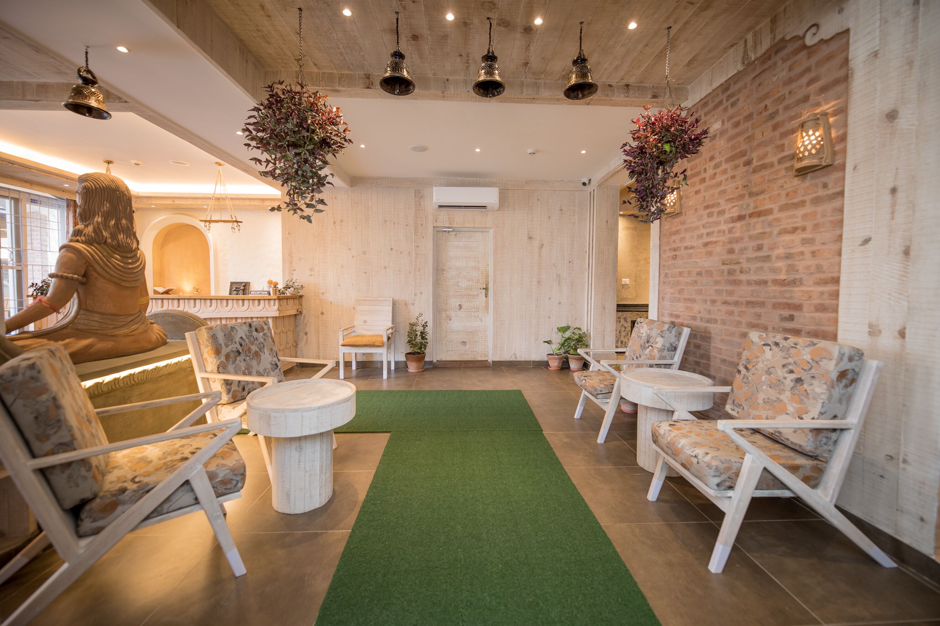 Sittområde i lobbyn