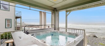 Dog-vennlig havet hjem med private boblebad og uslåelig utsikt