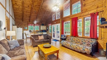 TV, fireplace, DVD player