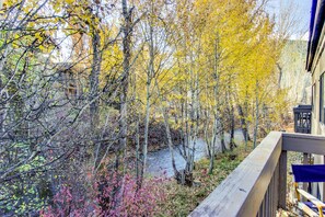 Property grounds - Charming condo with mountain views, fireplace, hot tub & deck (Ketchum)
