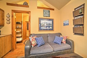 TV, DVD player, books