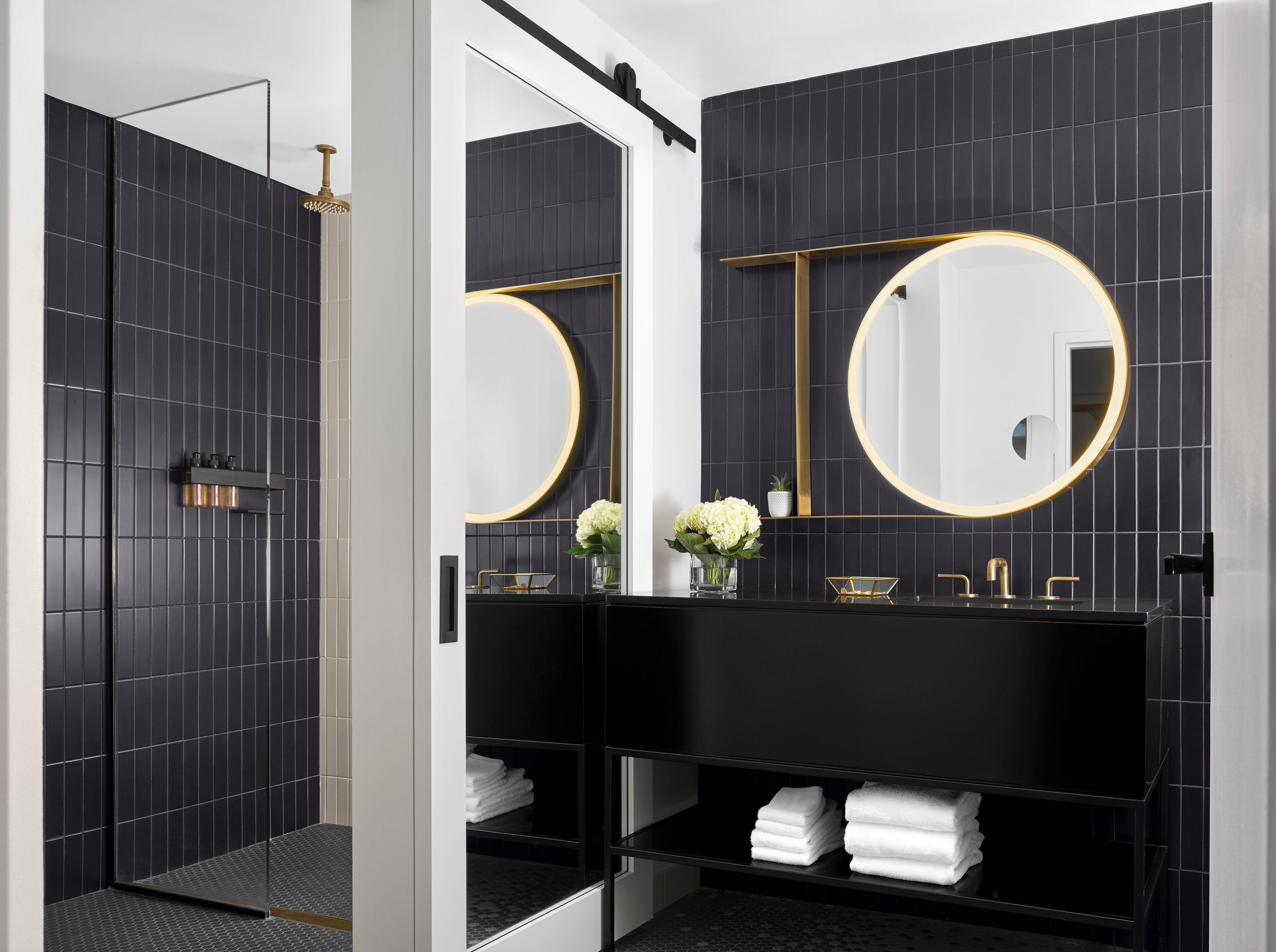 hair dryer, bathrobes, slippers, towels