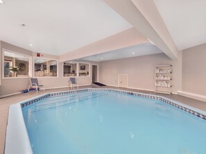 Indoor pool, a heated pool