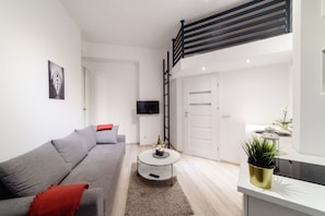 Appartement (L1E) | Bureau, fer et planche Ă repasser, Wi-Fi gratuit, draps fournis