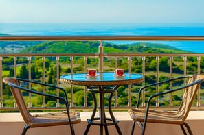 Traditional Villa, 3 Bedrooms, Private Pool, Sea View | Balcony view