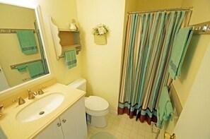 Combined shower/bathtub