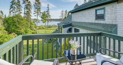 Waterfront Prospect Harbor Cottage: Yard, Fire Pit