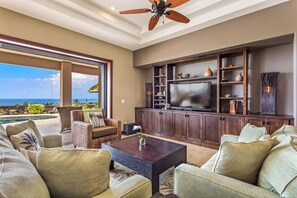 TV, DVD player, books