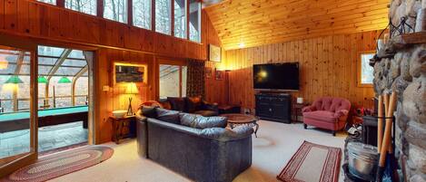 Tv, pejs, dvd-afspiller, bordfodbold