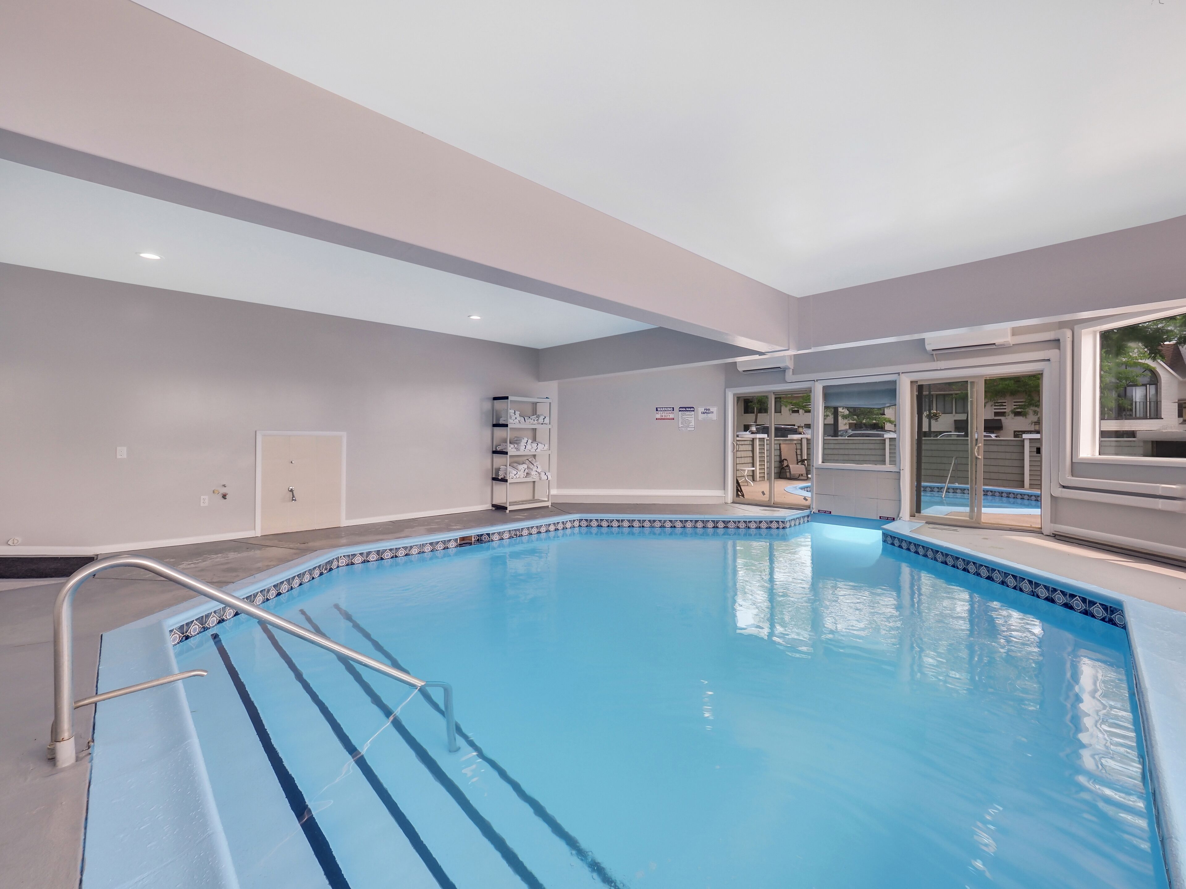 Indoor pool, a heated pool
