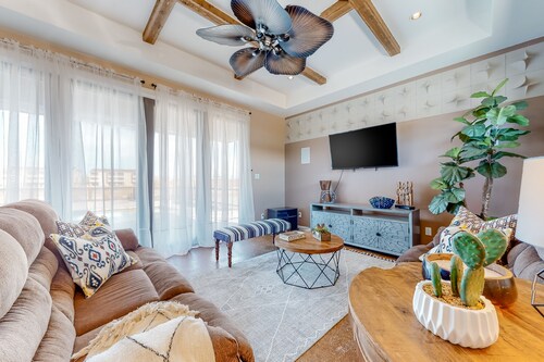 Modern Waterfront Home with Stunning Private Pool & Deck - Dog Friendly