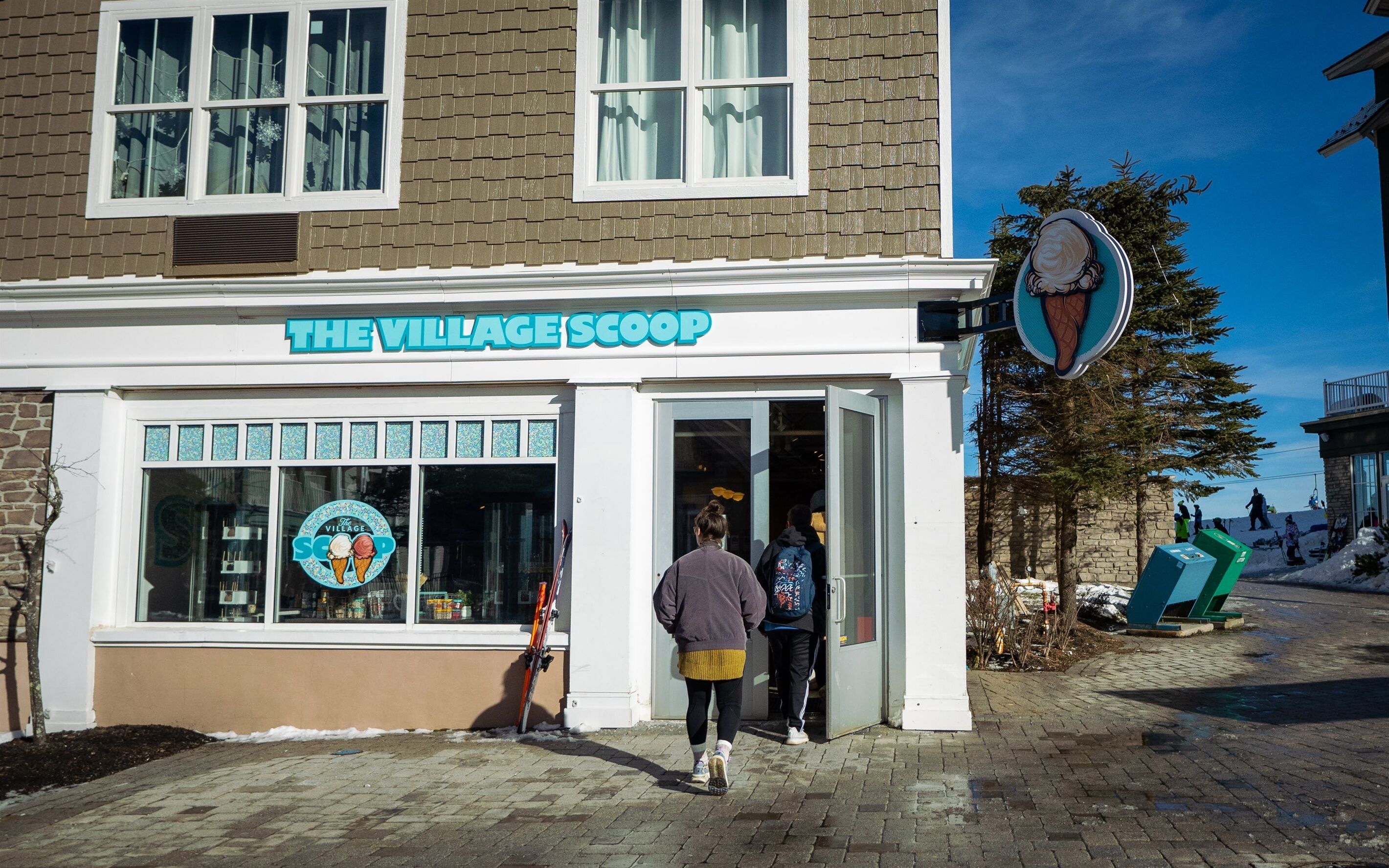 Enjoy a bowl of icecream at The Village scoop