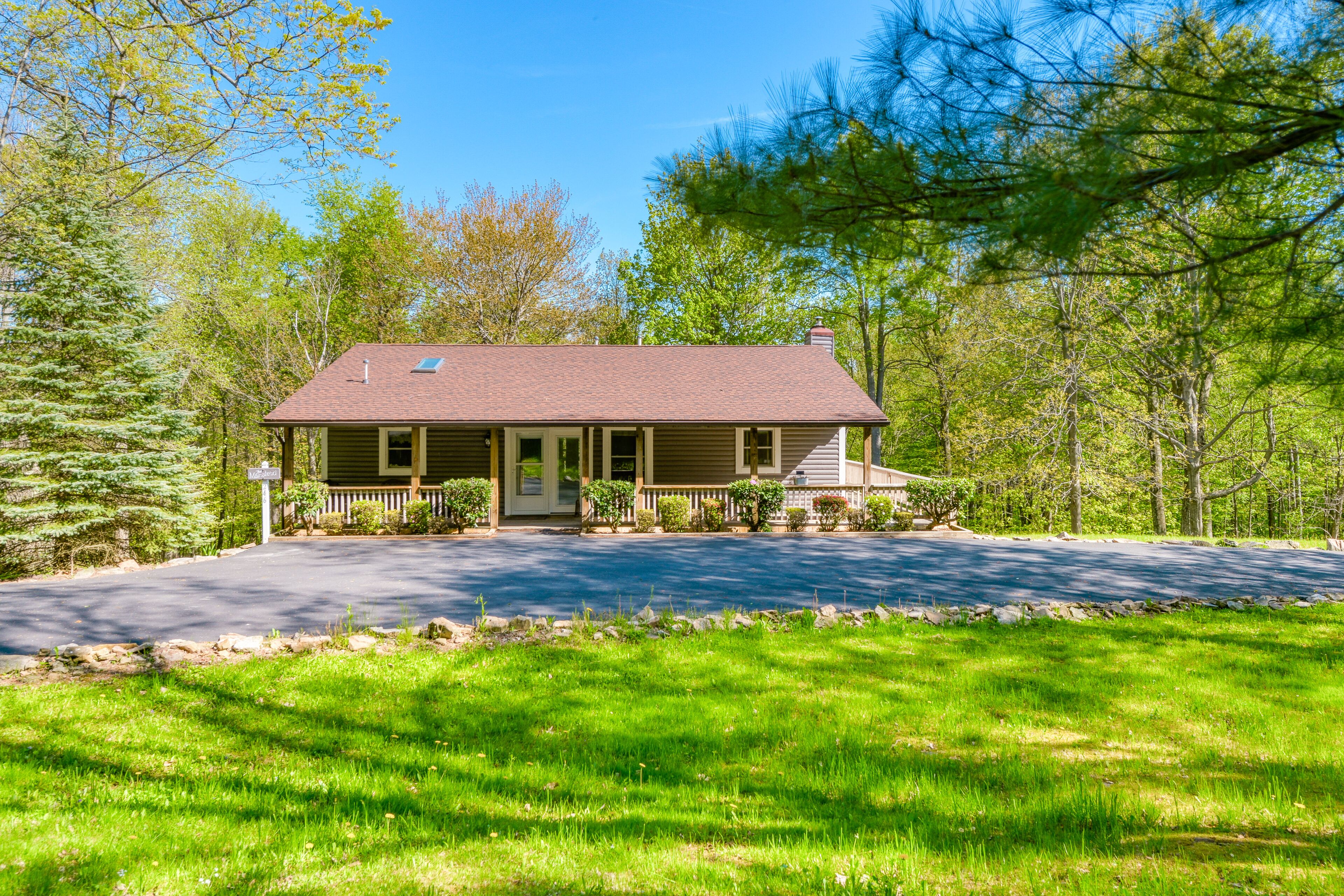 Forest View Home with Wrap-Around Deck - Minutes to the Lake & Wisp Resort