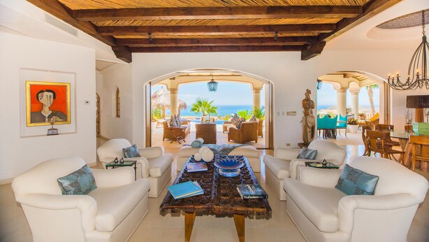 Unclassified image, 1 of 38, button - Luxury Cabo del Sol Villa w/ Cook, Infinity Pool, Hot Tub, Firepit, & Golf Views (Turistico Corredor)