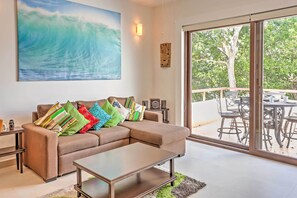 TV, books, video library