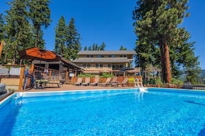 Pool - Private Retreat in the Woods on 20 Acres! Grand Lodge with 8 Studio Cabins!! (Cle Elum)
