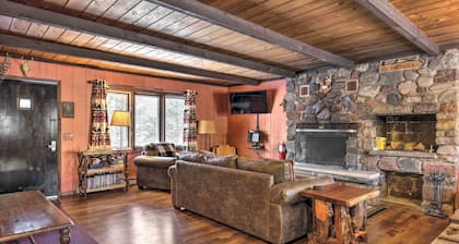 Deck + Fire Pit: Family Cabin in Bessemer