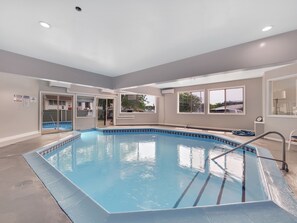 Indoor pool, a heated pool