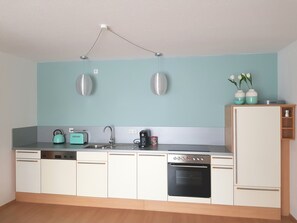 Kühlschrank, Ofen, Herdplatte, Geschirrspüler