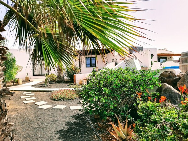Property grounds - VV - Rural Guesthouse near the volcanoes with splendid sea view for 4 persons (La Asomada)