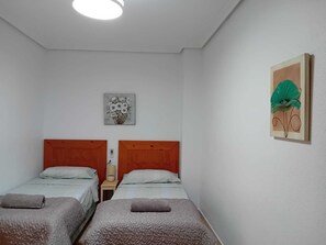 2 bedrooms, iron/ironing board, WiFi, bed sheets