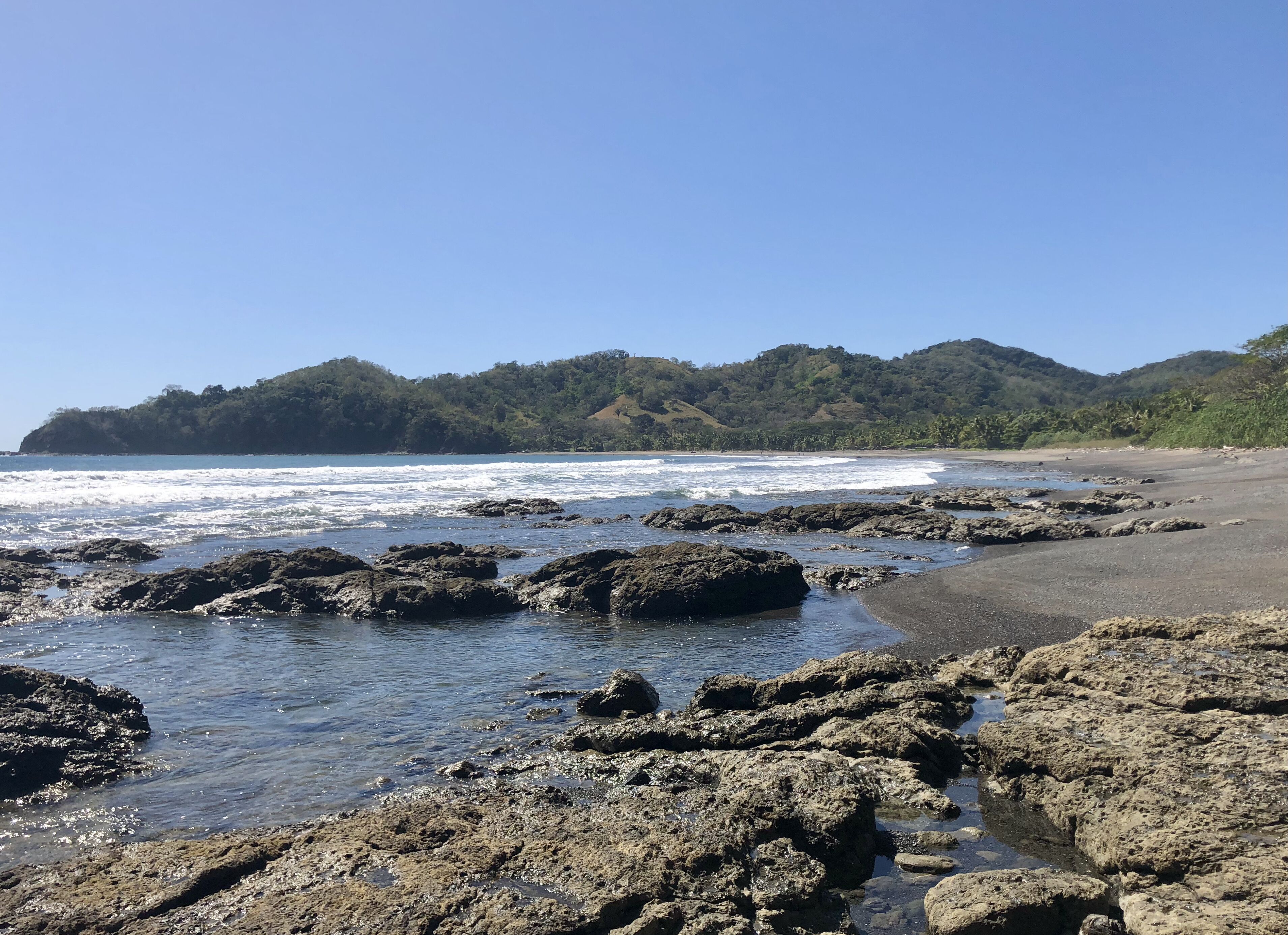 Islita beach, a 10-minute walk away from us!